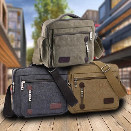 Canvas Cross-Body Totes - Assorted Colors